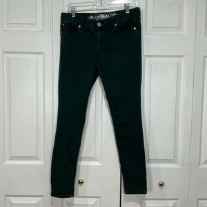 🩷 Express Green Jean Legging Stella Regular Fit Low Rise Denim Jeans - 8 / 29